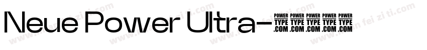 Neue Power Ultra字体转换